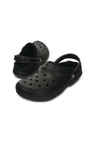 Crocs Classic Lined Clog Uniseks Terlik 203591-060 Siyah