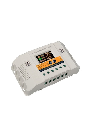 Powermaster Pm-50a 12v-24v-36v-48v 50 Amper 4 Usb Li Dijital Otomatik Solar Şarj Regülatörü