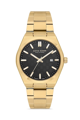 Davıd Guner Dg-8932ga-b2 Altın Renk Erkek Kol Saati. Altın