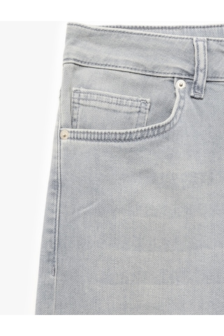 Koton Normal Bel Pamuklu Skinny Fit Jean Pantolon - Michael Jean Gri 6wam40026ıd Gri