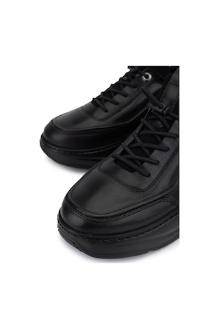 Tamer Tanca Erkek Hakiki Deri Siyah Sneakers & Spor Ayakkabı 298 3138-2527 Erk Ayk Sk25-26 Sıyah Atlas Siyah
