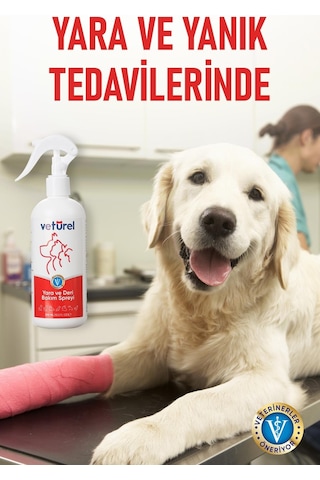 Veturel Kedi Köpek Yara Deri Günlük Bakım Spreyi 300 ML