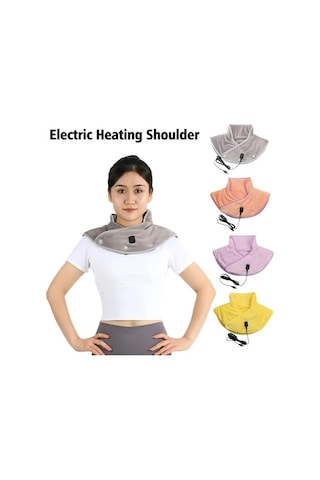 Besthome1 Elektrikli Isıtmalı Sarı Boyun Ve Sırt Masaj Aleti, Akıllı Şarj Edilebilir Sarı