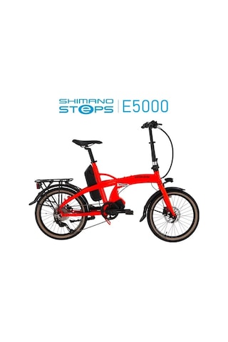 Bisan E-folding Strike 20" 9-vites Hd Katlanır Elektrikli Bisiklet Turuncu Turuncu