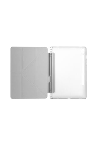 Samsung Galaxy Uyumlu Tab S10 Lite 11 Inc Sm-x400 Üçgen Katlanabilir Kalemlikli Yatay Dikey Standlı Kılıf Kapaklı Kılıf