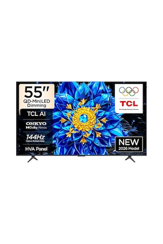 Tcl 55P8L 55" 239 Ekran Uydu Alıcılı Smart 4K Premium Google QLED TV