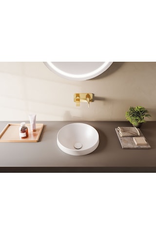 Artema Suit U Ankastre Sıva Üstü Lavabo Bataryası Altın A4248723