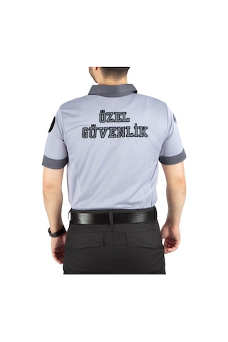 Özel Güvenlik Pantolonu Fosforlu Kargo Cepli + Özel Güvenlik Tişörtü Yazlık Siyah - Gri