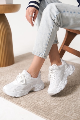 Daxtors Garantili D0164 Günlük Ortopedik Kadın Sneaker Spor Ayakkabı Beyaz