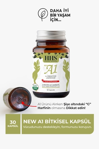 New A1 L Carnitine Lepidium Bitkisel Kapsül Aromasız