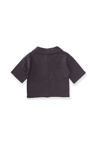 Cigit Sarh Keten Düğmeli Ceket 2-6 Yaş Siyah Siyah