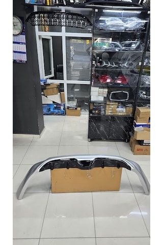 Ford Focus Hb Arka Karlık Tampon Eki 2431 Boya Kodu Boyalı Plastik Aytozu Gri