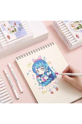 Valkyrie 48 Adet Slim Marker Kalem Seti