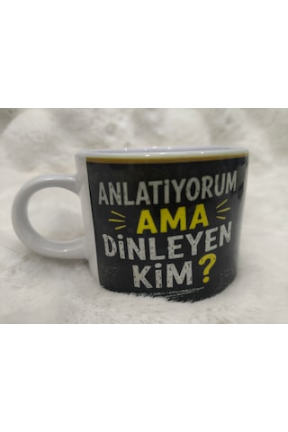 Özel Tasarım Motto Fincan Beyaz