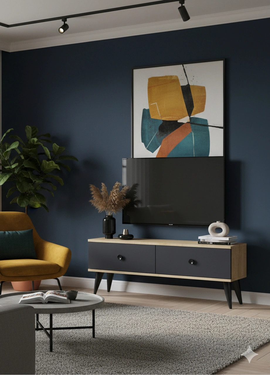 Tsa1202da - Mona Tv Stand Safirmeşe-antrasit 120cm Antrasit