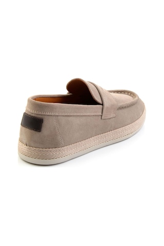 Bambi Gri Leather Erkek Espadril E01901361702 Gri