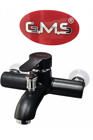 Gms Zirve Mix Banyo Duş Bataryası Siyah Krom Zrv303k