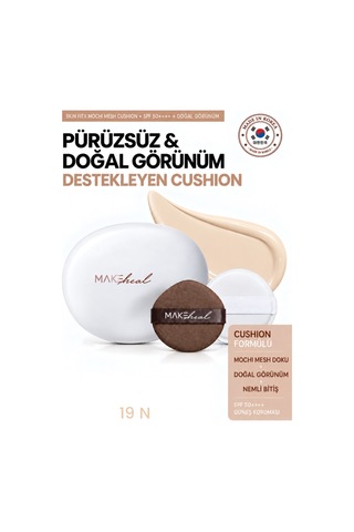 Skin Fitx Mochi Mesh Cushıon/pürüzsüz Ve Doğal Görünüm Destekleyen Cushıon No.19 Ivory