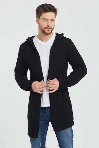 Tarz Cool Erkek Siyah Desenli Triko Hırka- Hrk8085r03s Siyah