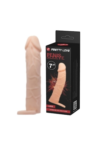 Hızlı Express Pretty Love Extended Sleeve 6 Cm Dolgulu Realistik Penis Kılıfı