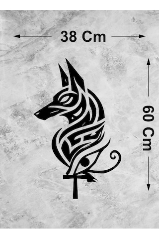 Anubis Sticker - Eski Mısır Mitolojisi - Ölüler Tanrısı - Araba Oto Motosiklet Karavan Pc Laptop Sticker - 00351 60X38 Cm