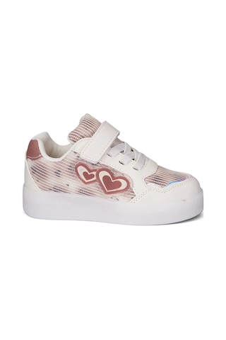 Tuğba Ortopedi 028 Kız Çocuk Led Işıklı Sneaker Bej