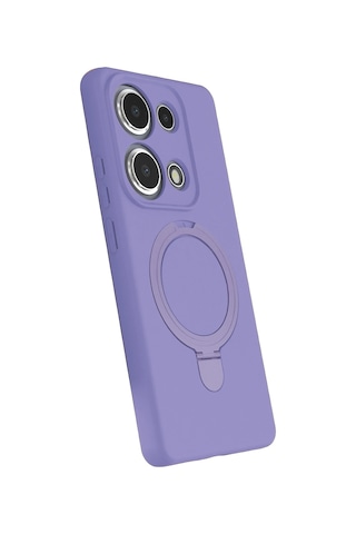 Newface - 300 - Xiaomi Redmi Note 13 Pro 4g Regal Magsafe Standlı Kapak - Kmrsfres - - Lila