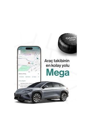 Gözcü Mega Gps  Sım Kartsız, Mıknatıslı, 3 Yıl Pil Ömürlü Küresel