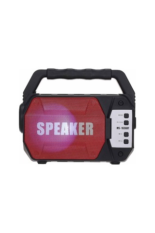 Ms-1636bt Taşınabilir Led Işıklı Bluetooth Hoparlör: Fm Radyo, Flashlight, Süper Bass, Tf Kart Ve Usb Müzik Çalar