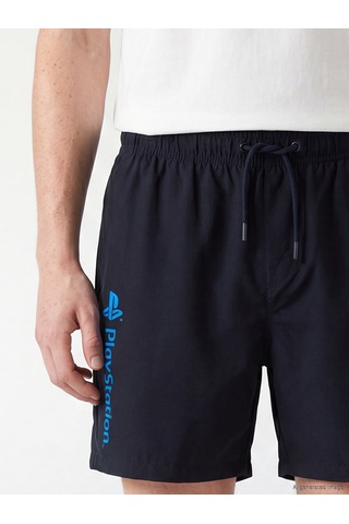 Lcw Swımwear Antrasit Kısa Boy Playstation Baskılı Erkek Deniz Şortu