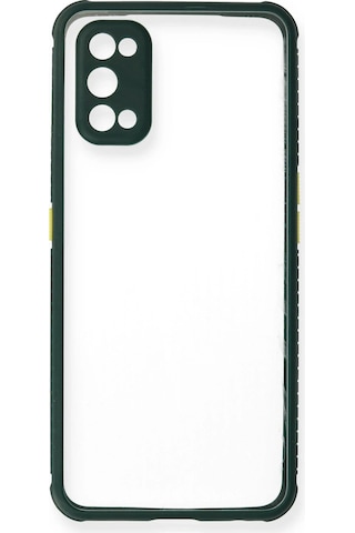 Cosmotex Newface Realme 7 Pro Kılıf Miami Şeffaf Silikon - Koyu Yeşil