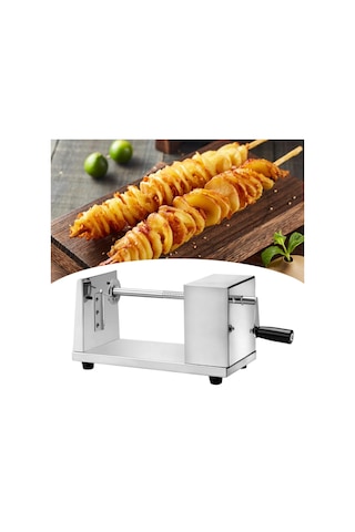 Homyl Spiral Patates Dilimleyici Havuç Sebze Doğrama Ev İçin Gümüş