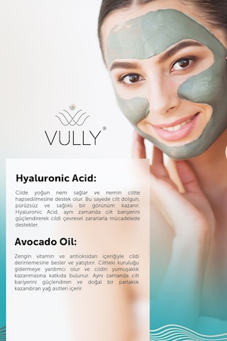 Vully Arındırıcı Besleyici ve Aydınlatıcı Kil Maskesi 150 ML