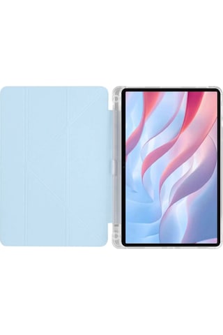 Huawei Honor Pad X9a Kalemlikli Mars Tablet Kılıfı - Lila Arka Kapak