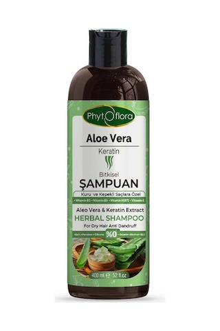 Phytoflora Aloe Vera Ve Keratinli Bitkisel Şampuan 400 Ml