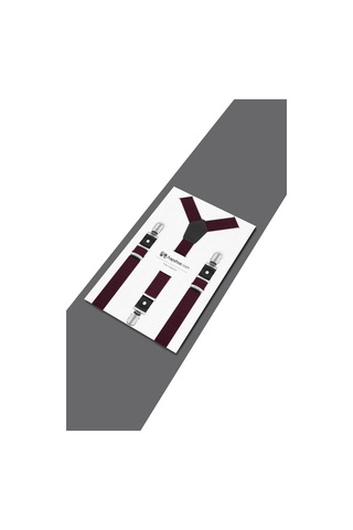 Hapshoe Ayarlanabilir Klipsli Bordo Çocuk Kemer Pantolon Askısı Bordo