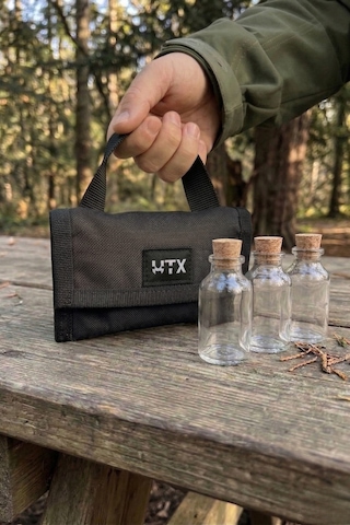 Utx Kamp Baharatlığı Dayanıklı Askeri Kumaş, Taşınabilir Kamp & Outdoor Baharat Çantası Siyah