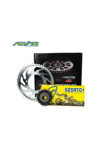 Zincir Dişli Seti Trıumph Thruxton 865cc Zincir: Sunstar 525rtg1 Gold-104 Ön: Jt 18t Arka: Sunstar 43t 2004-2015