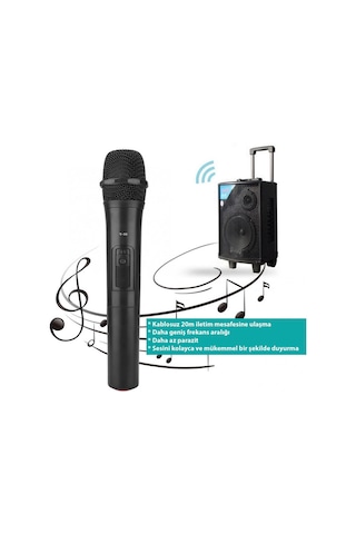 Dailytech Evrensel Vhf Profesyonel Kablosuz Mikrofon