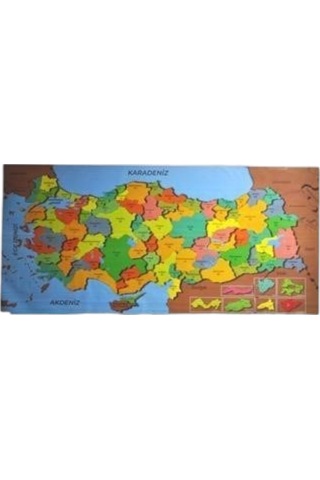 Renkli Türkiye Haritası Duvar Stickerı