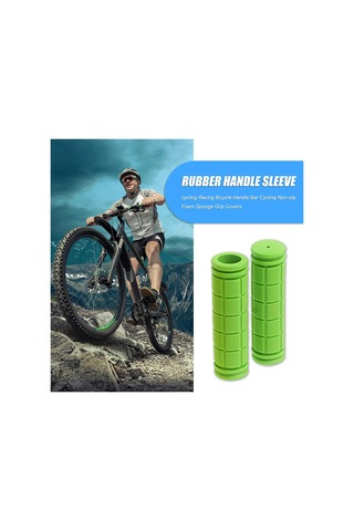 Cbtx Anti-Skid Kauçuk Ultralight Yumuşak Gidon Sapları 2 Adet Yeşil