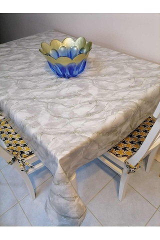 Elyaflı Pvc Muşamba - Desenli Silinebilir Masa Örtüsü Mrl 2008 B Çok Renkli