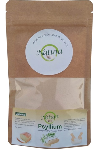 Natura Will Psyllium Karnıyarık Otu Tohumu Tozu 100 G Natura Will Psyllium Karnıyarık Otu Tohumu Tozu 100 G