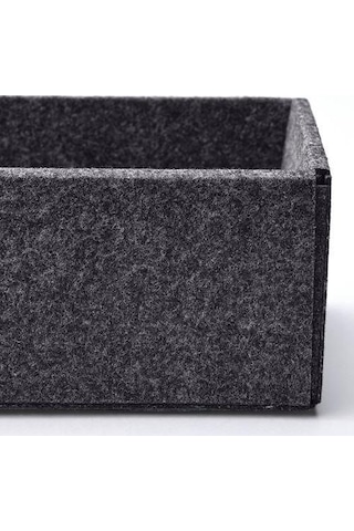 3 Adet Kutu Seti Gri Renk MeridyenDukkan Çekmece İçi Düzenleme Kutusu Organizer