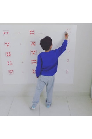 Beyaz Yazı Tahtası 100X150Cm 2 Adet Statik Kağıt Tahta