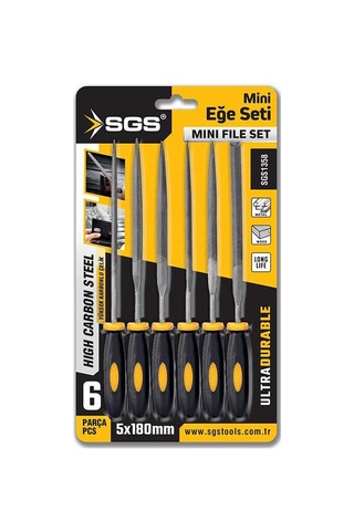 Sgs1358 - 5 X 180mm Mini Eğe Seti Takımı 6 Parça