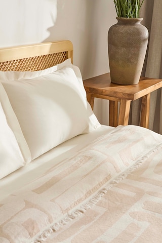 Kaşmir Home Mosy Çift Kişilik Jakar Muslin Pike Bej Bej