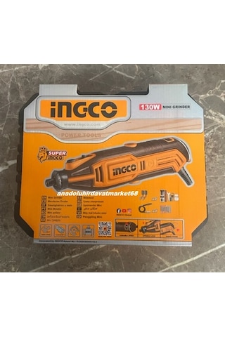 İngco 130w Mini Matkap Gravür Seti Kalıpçı Taşlama Ahşap Taş Cam İşleme Seti 109pc