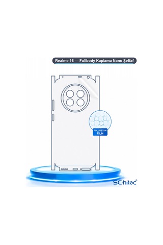 Realme 16 Uyumlu Fullbody Arka Kaplama Hidrojel Koruyucu Film 79013556