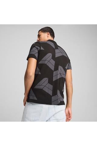Puma Bmw M Motorsport Erkek Jacquard Polo 627463 01 Siyah